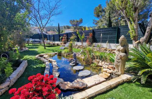 BELLE VILLA Piscine 120 m2, 8 pers, 3 belles chambres Près d'Aix-en-Provence - Foto 7