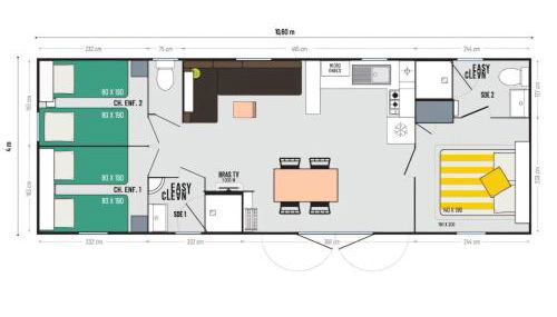 Mobil Home 6 Personnes Camping 5 étoiles Montalivet - Foto 3