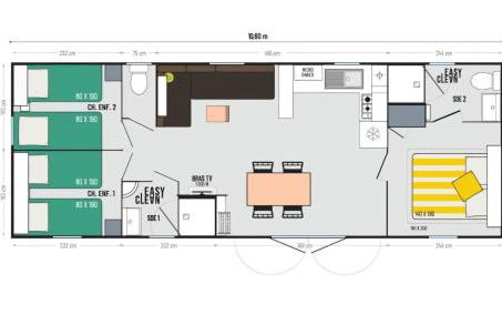 Mobil Home 6 Personnes Camping 5 étoiles Montalivet - Foto 3