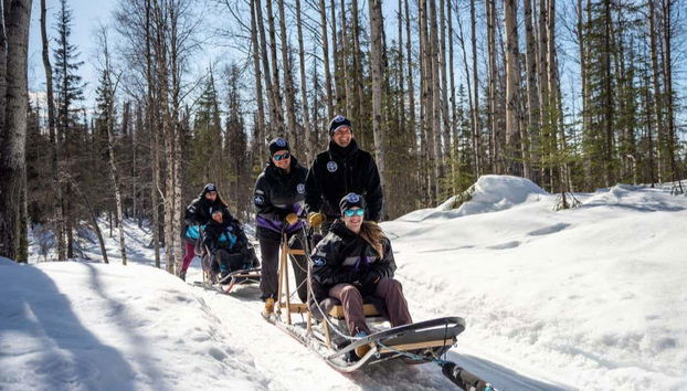 A bordo della slitta