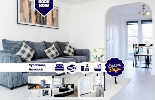 Big 4-Bed House in Haydock Ideal for Work Crews - Foto 40