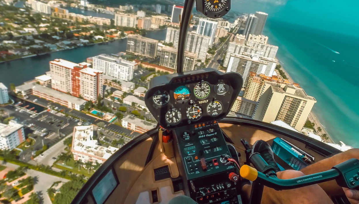 Giro in elicottero su Miami