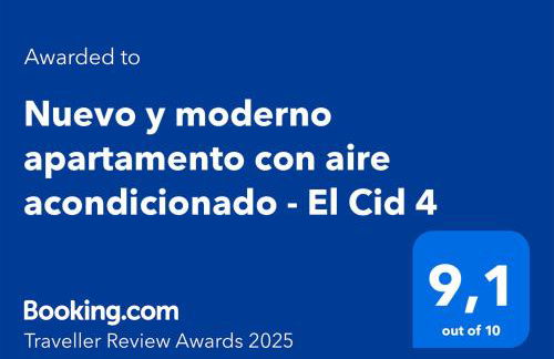 Nuevo y moderno apartamento con aire acondicionado - El Cid 4 - Foto 2