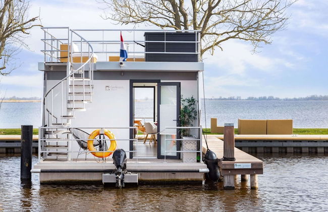Houseboat Sneekermeer With Garden and Views - Foto 11