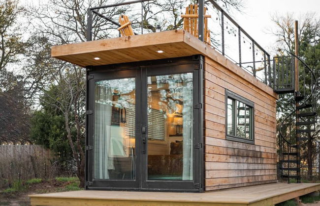 Deer Creek Tiny Container Home-12 Min to Magnolia - Foto 14