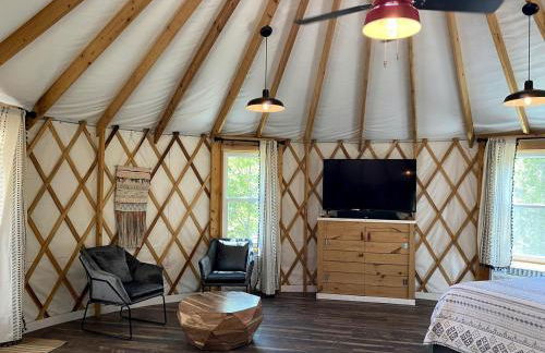Mill Spring Glamping Yurt near Asheville, North Carolina - Foto 5