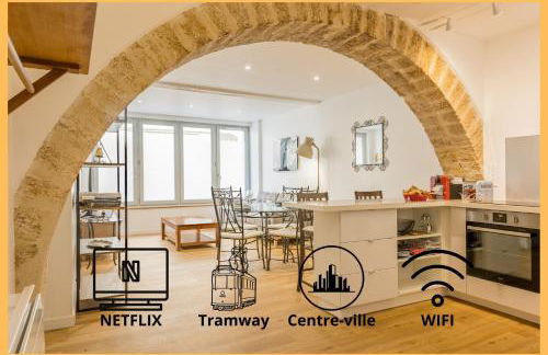 ALMA F2 hypercentre 1min cathédrale saint Pierre 3 min Tram Charme ancien & confort moderne Netflix - Foto 1