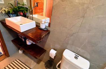 Chalé Recanto - ofurô, banheira, vista, cachoeira e lago em Alexânia - Foto 38