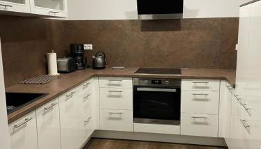 Ferienwohnung Zossen Gästehaus - Foto 5, stove, dishwasher