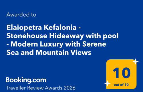 Elaiopetra Kefalonia - Stonehouse Hideaway with pool - Modern Luxury with Serene Sea and Mountain Views - Foto 52