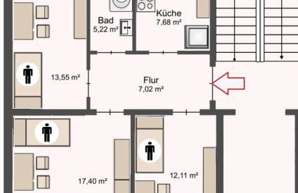 Monteurwohnung Schkeuditz 5 - Foto 12