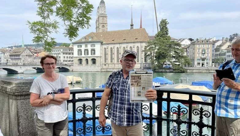 Durante il tour a piedi di Zurigo