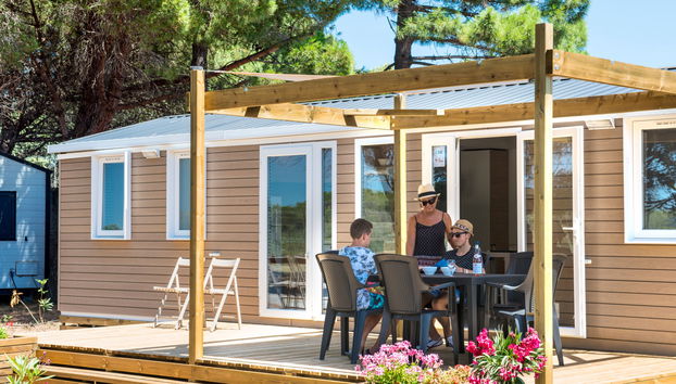 Mobile home with terrace at Domaine Les Mûriers, Vendres-Plage - Foto 2, Terrace
