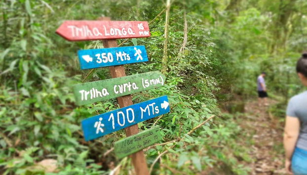 Uno dei sentieri dell'itinerario