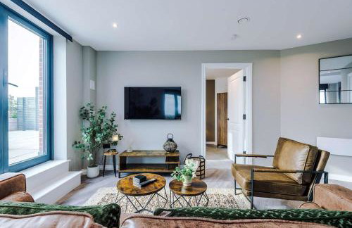 City Penthouse - Roof Terrace & Free Parking - Foto 13