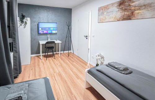 ALFA Stuttgart Apartment 4 Zimmer 4BR TV WIFI WM nahe Wasen & Daimler l 7Beds I 8 people I Kitchen l Bathroom l Eigene Küche und Bad AS125A2 - Foto 3