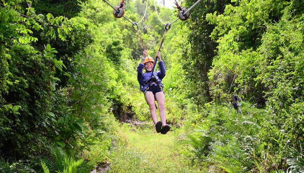 Vista de la selva de Bavaro Adventure Park
