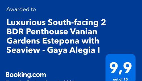 Luxurious South-facing 2 BDR Penthouse Vanian Gardens Estepona with Seaview - Gaya Alegia I - Photo 2