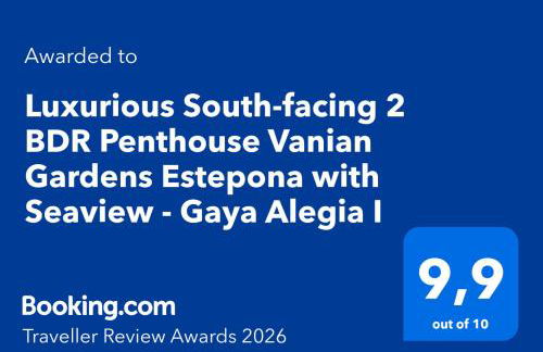 Luxurious South-facing 2 BDR Penthouse Vanian Gardens Estepona with Seaview - Gaya Alegia I - Foto 2