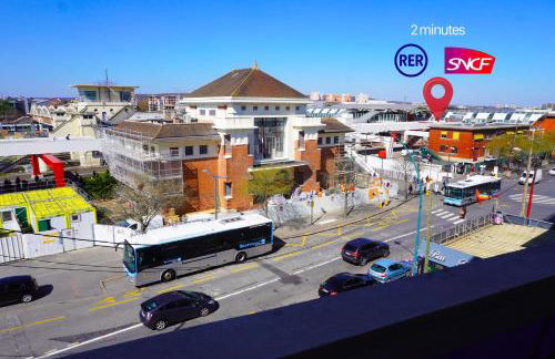 Studio cosy devant RER B TGV Massy SNCF - Foto 9