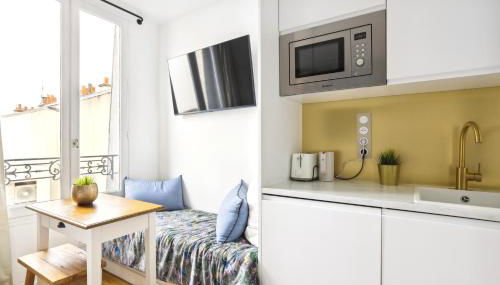 Luxury architect studio near Le Marais - Foto 5, stove, toaster, minibar