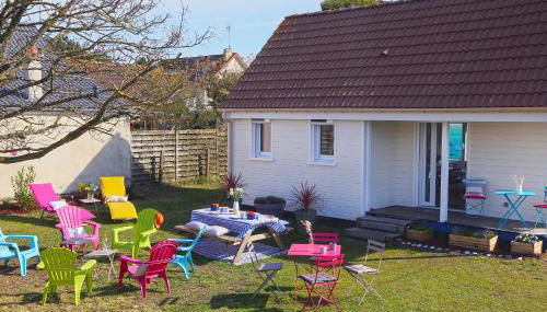 Maison Roudoudou - Charmante maison à moins de 300m de la plage - Foto 2, Garden, sunbed, Garden view