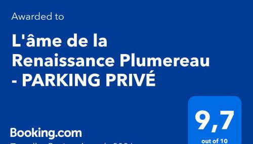 L'âme de la Renaissance Plumereau - PARKING PRIVÉ - Foto 3