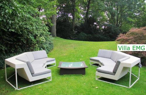 Luxus Ferienhaus Villa EMG Emsdetten nah Münster, Osnabrück, Rheine für Familien Gruppen bis 17 Personen, Pool, Whirlpool, Garten, Kamin, 6SZ - Foto 47