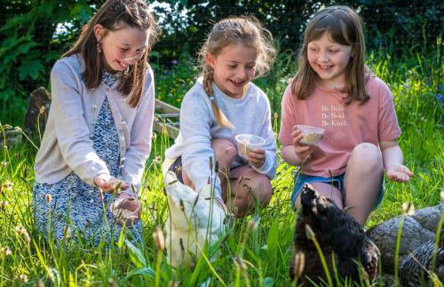 Corn Barn at East Trenean Farm -Luxury Cornish Barn Conversion sleeping 8 with hot tub, private garden, rural views and EV facilities - Foto 16