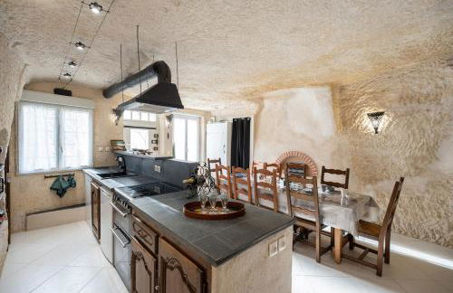 Maison troglodyte de luxe 10 pers proche Amboise - Foto 27