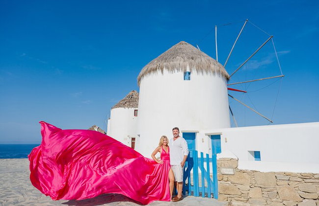 Mykonos Dream FLying Dress Photoshoot - Photo 6