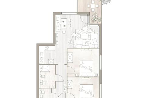 Binnendiek Resort Haus 1 Wohnung 12 - Foto 2
