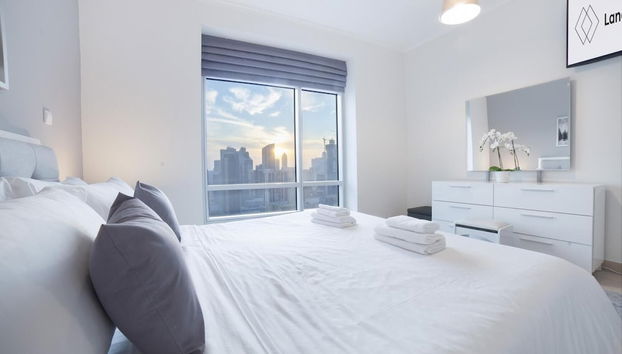 Upgraded Apartment w Stunning Burj Khalifa View - Foto 4, Habitación