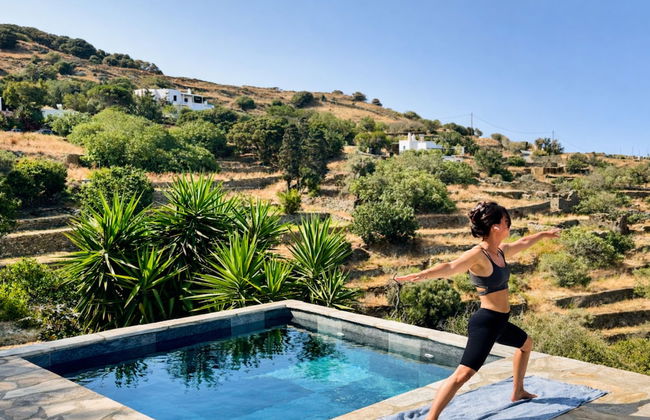 Villa Kotseli: Traditional Stone House with Pool & Sunset Sea Views - Foto 40