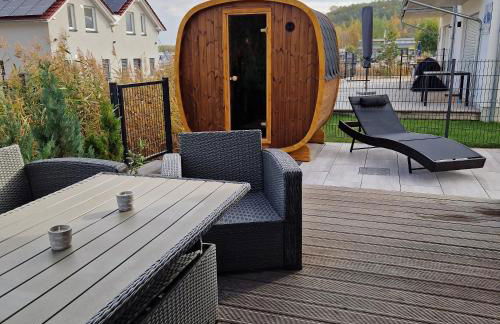 Ferienhaus SeeZeit direkt am Geiseltalsee mit Sauna und Fahrradgarage - Foto 28