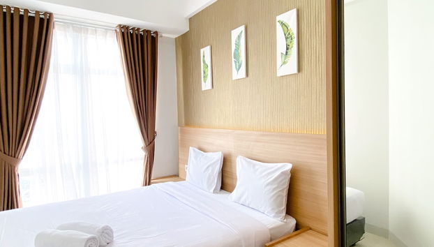 Best Homey 1Br At 25Th Fl Vasanta Innopark Apartment - Foto 4, Zimmer