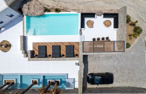 Mykonos Town Black Villa with Cave Heated Pool - Foto 59