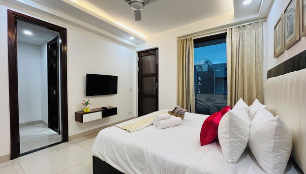 Olive Service Apartment DLF Galleria - Foto 5, Zimmer