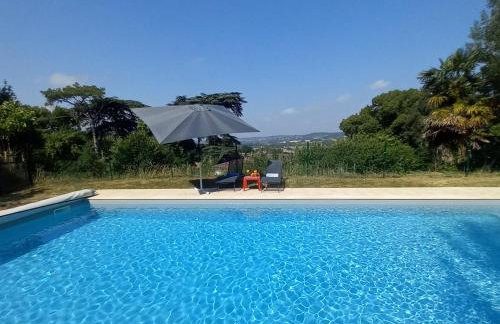 Chambre d'étape et Gîte de séjour- DomaineSalamandre-fr - Piscine, Nature, GR65 et Télétravail - Foto 1