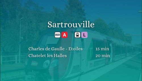 Le petit Sartrouville à 20 min de Paris en RER A - Foto 4, shuttle