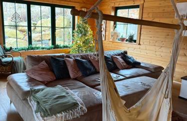 Blockbohlen HolzHaus mit Sauna, Outdoor Jacuzzi und BadeTeich - Foto 62