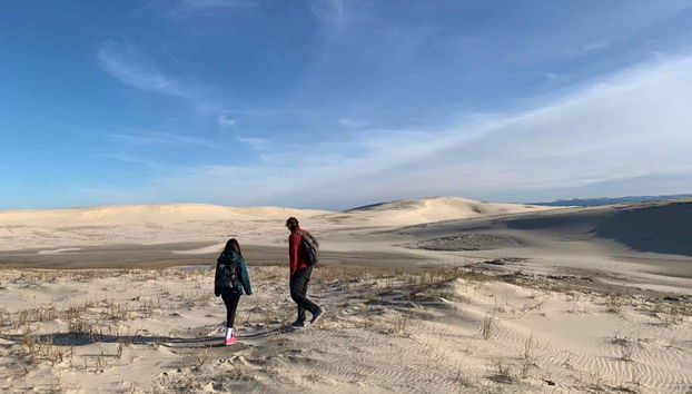 Hike through this impressive landscape