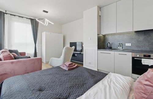 Stylowy apartament z balkonem i panoramą miasta - Foto 20