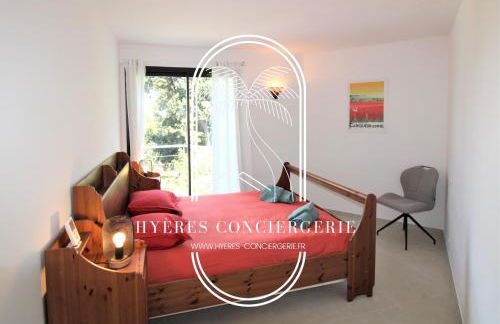 Villa l'Arbanaise vue mer piscine presqu'Ile Giens BY HC - Foto 23