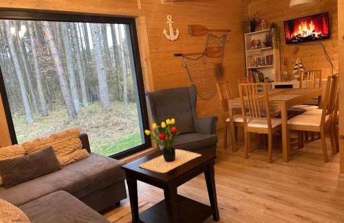 Młyńska Chata - drewniany, całoroczny dom w sosnowym lesie - Foto 17