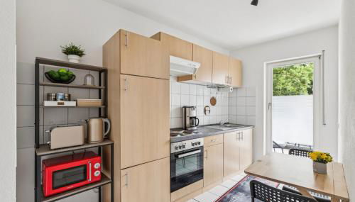 Gelbe Koffer - Family & Business 2 SZ Apartment in Neunkirchen - Self-Check-in - Balkon - Parkplatz - bis 5 Pers - Foto 5, toaster, minibar