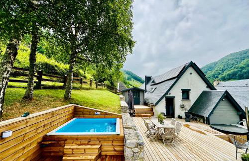 Chalet Le René-Sens - 5 pers - Grande terrasse - bain nordique SPA - Piscine - Foto 24