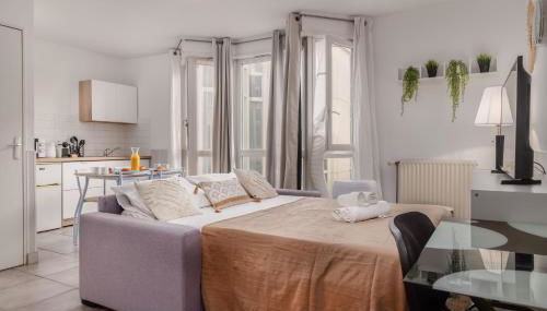 Montpellier Centre - Antigone - Parking Privé et Gratuit - Foto 5, towels