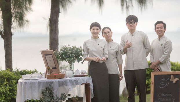 Mostrador de check-in y check-out