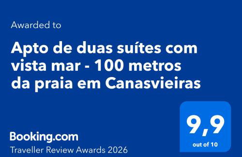 Apto de duas suítes com vista mar - 100 metros da praia em Canasvieiras - Foto 44